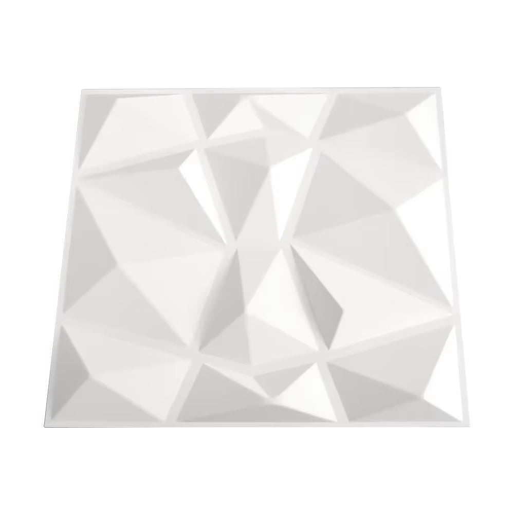 12Pcs Decorative PVC 3D Diamond Wall Panels